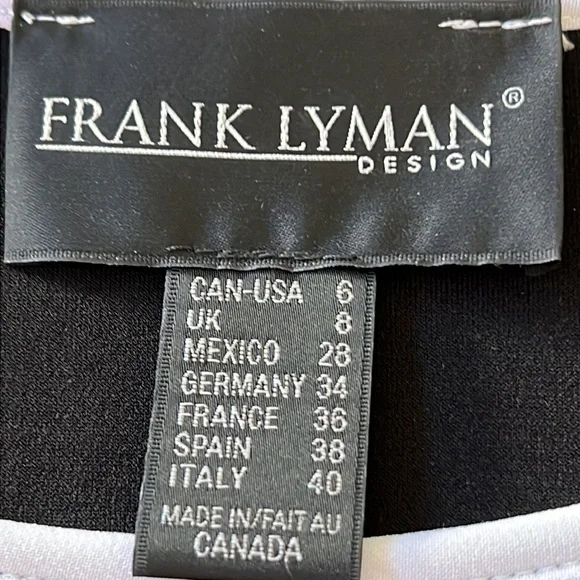 Frank Lyman Design Tie Front Top Size 6 - Picture 7 of 7